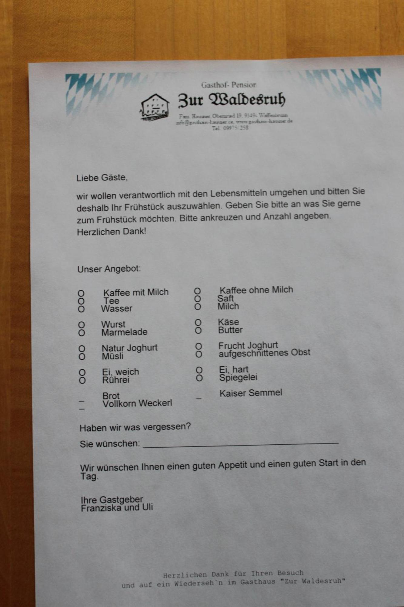Gasthaus Zur Waldesruh Waffenbrunn Dış mekan fotoğraf
